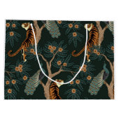 tijger en pauw groot cadeauzakje (Achterkant)