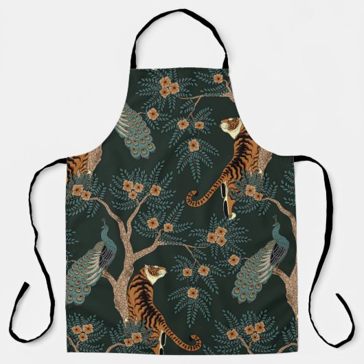 tijger en pauw schort (Voorkant)