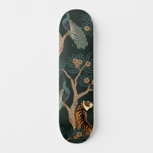  tijger en pauw skateboard (Voorkant)
