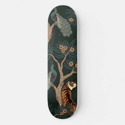  tijger en pauw skateboard (Voorkant)
