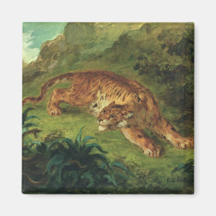 Tijger en slang, 1858 magneet