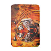 Tijger en vlam badmat (Voorkant Verticaal)