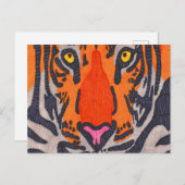 Tijger (enkel) - Briefkaart (Voorkant / Achterkant)