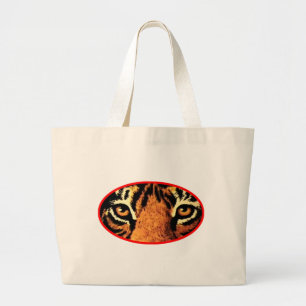 Tijger Eyes Gibney Het museum Zazzle Gifts Grote Tote Bag