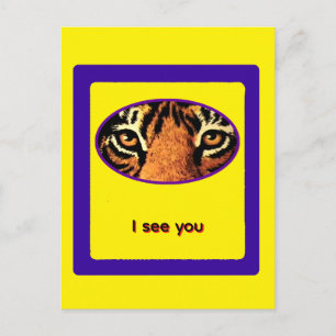 Tijger Eyes Gibney Het MUSEUM Zazzle Gifts Postcar Briefkaart