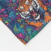 Tijger Fleece Deken (Hoek)