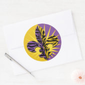Tijger Fleur de lis Cadeaus Ronde Sticker (Envelop)