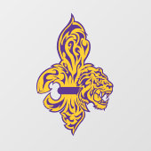 Tijger Fleur De Lis venstersticker Raamsticker (Vel)