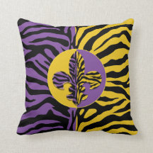 Tijger Fleur de lis Worpkussen
