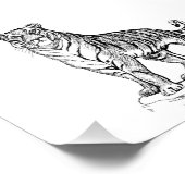 tijger foto afdruk (Hoek)