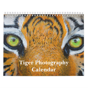 Tijger Fotografie Wild Animal 2025 Kalender