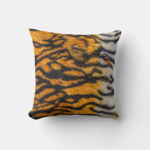 tijger gepatterde achtergrondabstracte, dierlijke, kussen
