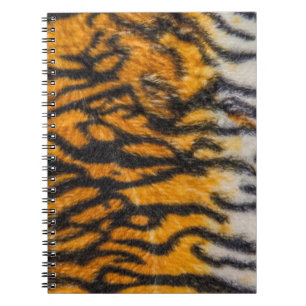 tijger gepatterde achtergrondabstracte, dierlijke, notitieboek