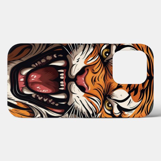Tijger geprinte iPhone / iPad hoesje (Achterkant (horizontaal))