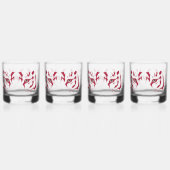 Tijger Gezicht Bril Drinkware Set Whisky Glas (Voorkant)