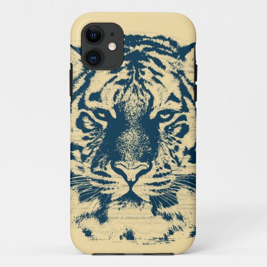tijger gezicht close-up Case-Mate iPhone case (Achterkant)