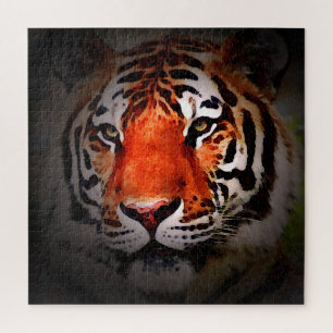 Tijger Gezicht Motiverende Kunst Legpuzzel