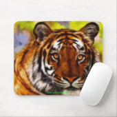 Tijger Gezicht Wildlife Mousemat Muismat (Met muis)