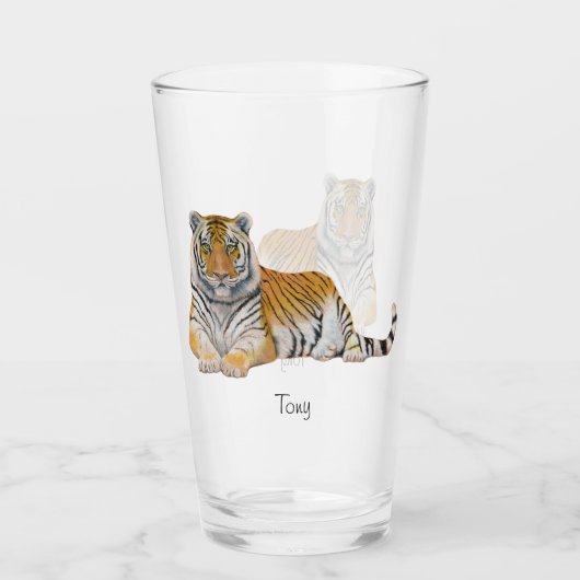 tijger glas (Voorkant)