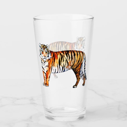 tijger glas (Voorkant)