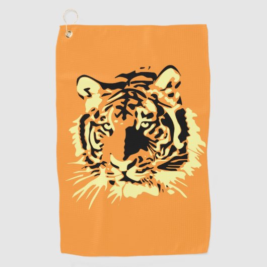 Tijger Golfhanddoek (Voorkant)