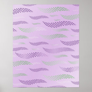 Tijger Golven (gestileerd patroon) 3 Poster