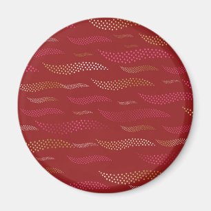 Tijger golven (gestileerd patroon) 8 magneet