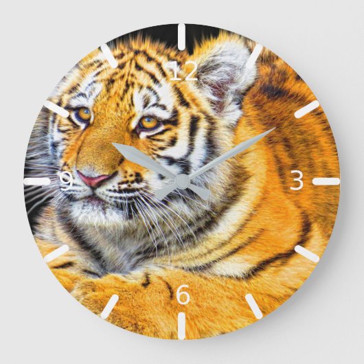 tijger grote klok (Voorkant)