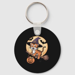Tijger Heksenhoed Pompoen Halloween Kostuum Mannen Sleutelhanger