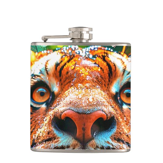 tijger heupfles (Voorkant)