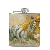 tijger heupfles (Voorkant)