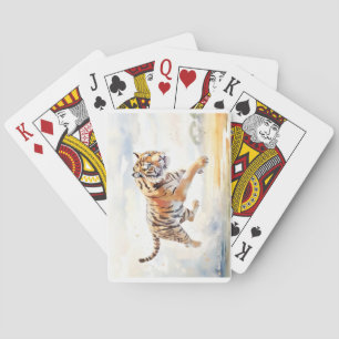 Tijger in actie 2 pokerkaarten