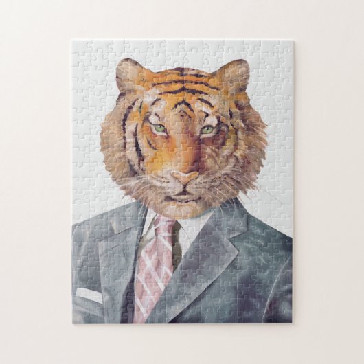 Tijger in Armani Puzzle Legpuzzel (Verticaal)