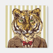 Tijger in avond Draag Magneet (Voorkant)