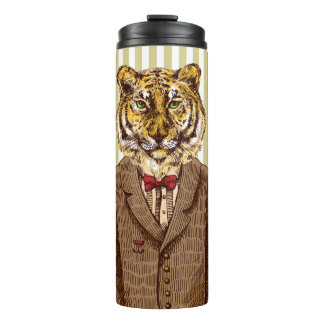 Tijger in avond Draag Thermosbeker