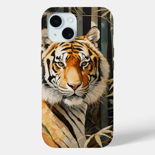 Tijger in Bamboe Bos Case-Mate iPhone Case (Achterkant)