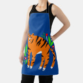 Tijger in bloemen schort (Insitu)