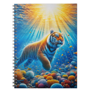 Tijger in de oceaan notitieboek
