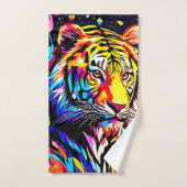 Tijger in een bloemendroom bad handdoek (Handdoek)