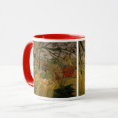 Tijger in een tropisch Storm door Henri Rousseau Mok (Voorkant links)