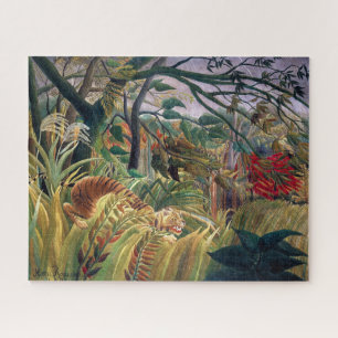 Tijger in een tropische storm Henri Rousseau Legpuzzel
