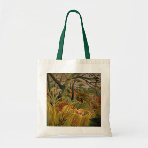 Tijger in een tropische storm van Henri Rousseau Tote Bag