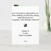 Tijger in Green Kaart (Achterkant)