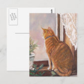 Tijger in het Briefkaart van de Kunst van de Kat v (Voorkant / Achterkant)