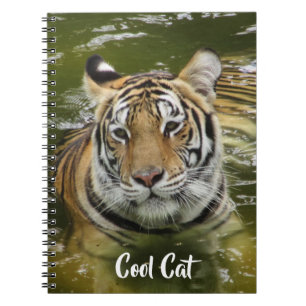 tijger in het water notitieboek