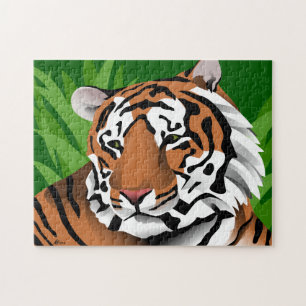 Tijger In Jungle Legpuzzel