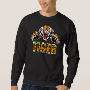 Tijger in me wollen tijger trui