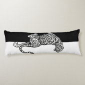 Tijger in zwart-wit lichaamskussen (Achterkant)