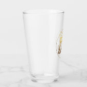 Tijger Jaar Goud reliëf effect Symbool Glas cup (Rechts)