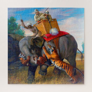 Tijger jagen Briton Rivière 1920 Legpuzzel